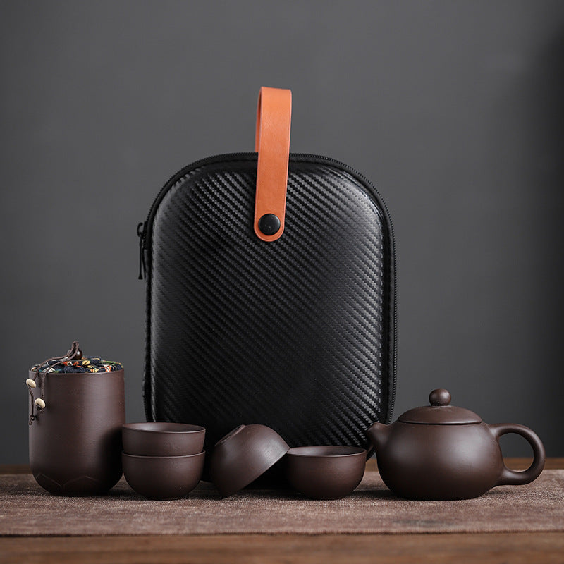 Zisha teapot and tea cup set