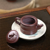 Bamboo Joint Han Tile Purple Clay Teapots