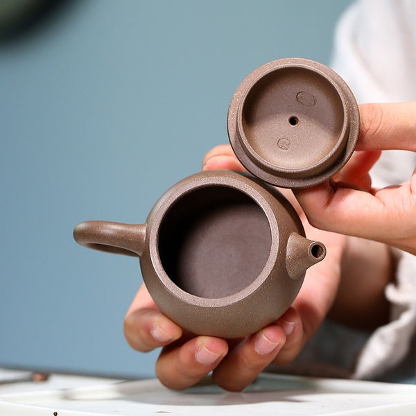 Stone Ladle Chinese Yixing Purple Clay Teapot Detail