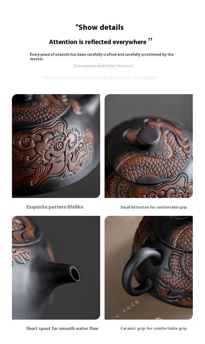Xianglong Purple Pottery Teapot Details