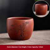 purple sand tea cup with handmade craft