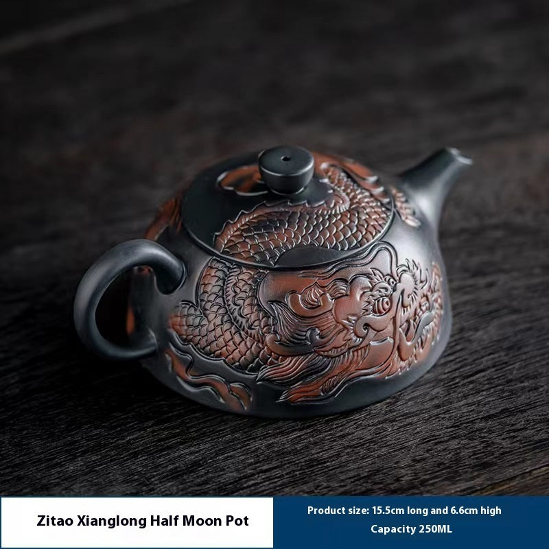 purple clay tea pot - Zitao Xianglong Fengming Pot