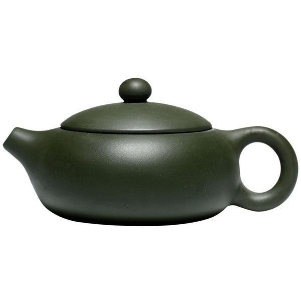 Bian xishi green clay teapot