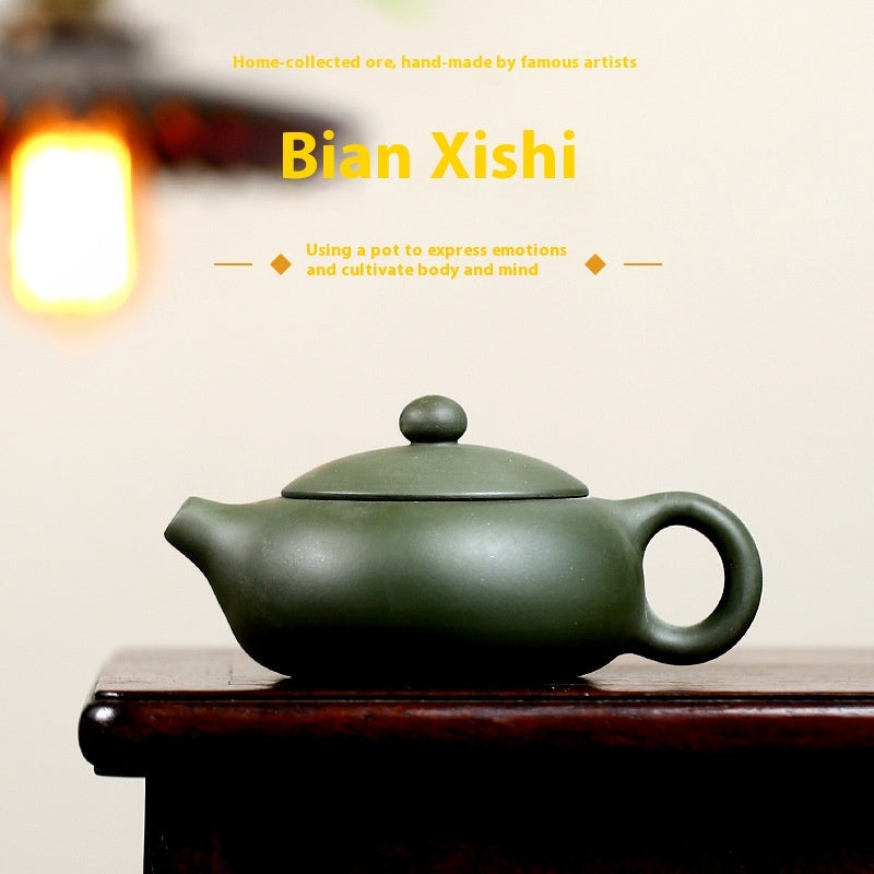 Bian xishi green clay tea pot
