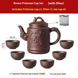 brown primrose cup teapot sets