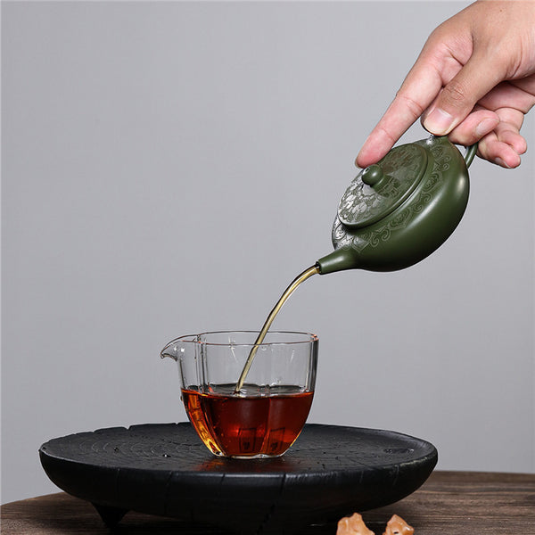 Emerald Dewdrop Yixing Green Mud Teapot