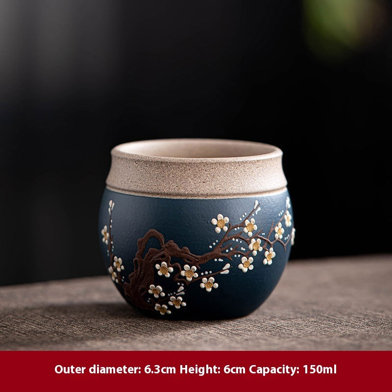 purple sand tea cup with blue color
