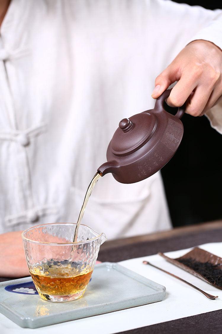  Purple Clay Teapot Set - Yixingteaart